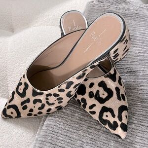 Paolo Animal Print Pointed Mules